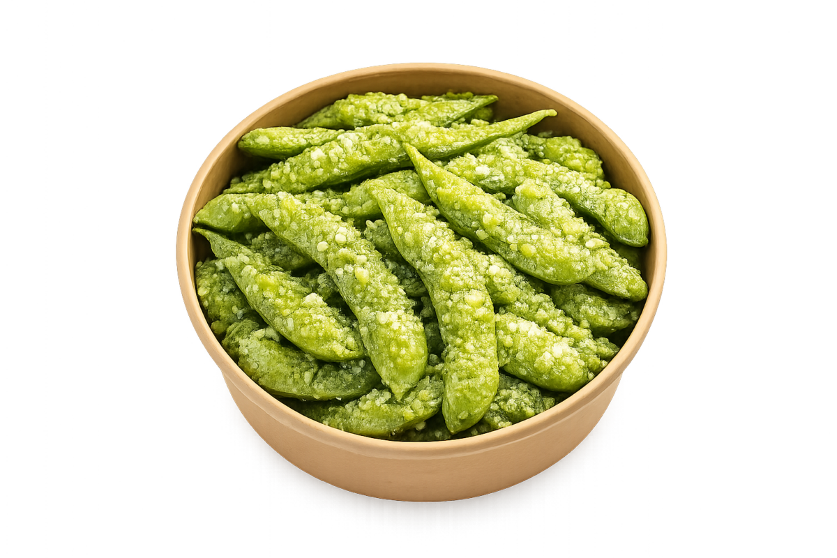 EDAMAME WITH WASABI  GLAZE