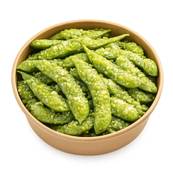 EDAMAME WITH WASABI  GLAZE